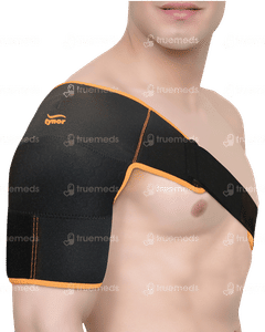 Tynor Sport Shoulder Support Double Lock (neo) Black And Orange Universal Size 1