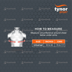 Tynor Sport Shoulder Support Double Lock (neo) Black And Orange Universal Size 1