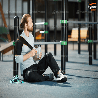 Tynor Sport Shoulder Support Double Lock (neo) Black And Orange Universal Size 1