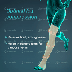 Tynor Compression Stocking Mid Thigh Classic Beige Medium Pack Of 2