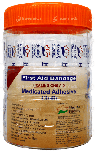 Healing One Aid Medicated Adhesive Bandage 100