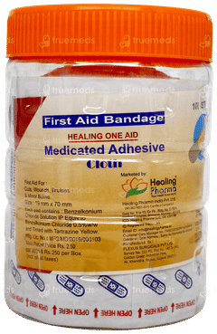Healing One Aid Medicated Adhesive Bandage 100 Healing One Aid Medicated Adhesive Bandage 100