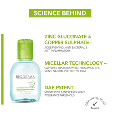 Bioderma Sebium H2o Purifying Cleansing Micellar Water 100ml