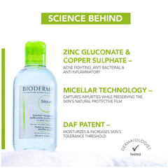 Bioderma Sebium H2o Purifying Micellar Water 250ml