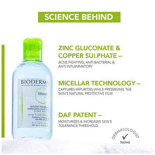 Bioderma Sebium H2o Purifying Micellar Cleansing Water 250ml