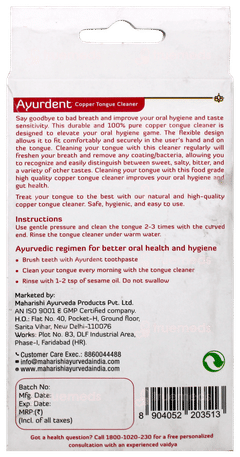 Maharishi Ayurveda Copper Tongue Cleaner 1