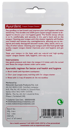 Maharishi Ayurveda Copper Tongue Cleaner 1
