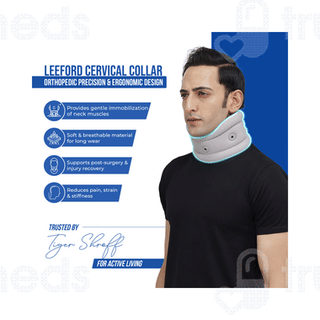 Leeford Soft Cervical Collar With Support Small 1