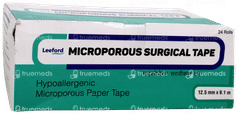 Leeford Microporous 12.5mm X 9.1m Surgical Tape Pack Of 24