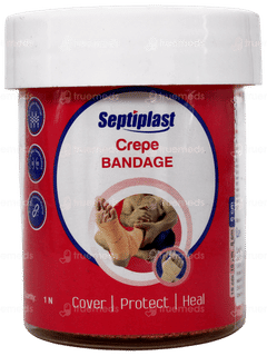 Septiplast 6cm X 4m Crepe Bandage 1 Septiplast 6cm X 4m Crepe Bandage 1