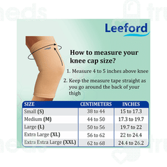 Leeford Premium Soft 4 Way Stretch Medium Knee Cap 1