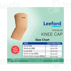 Leeford Premium Soft 4 Way Stretch Large Knee Cap 1