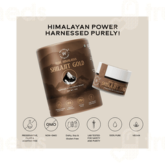 Wellbeing Nutrition Pure Himalayan Shilajit Gold Resin 20gm