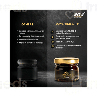Wow Life Science Pure Himalayan Shilajit Resin 20gm