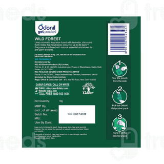 Odonil Wild Forest Gel Pocket 10gm