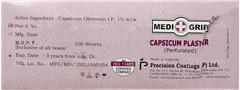 Medigrip Capsicum Plaster 10