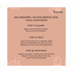 Rejusure 2% Ceramide + 1% Hyaluronic Acid Facial Moisturizer 50ml
