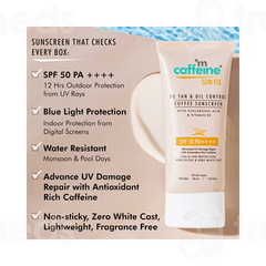 Mcaffeine Sun Fix Hydra Repair Spf 50 Pa++++ Sunscreen 50Ml