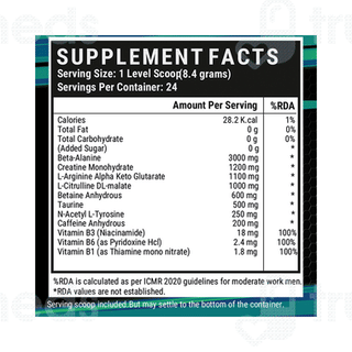 Inlife Pre Workout Watermelon Flavour 200gm