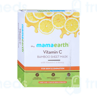 Mamaearth Vitamin C Bamboo Sheet Mask 25gm