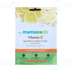 Mamaearth Vitamin C Bamboo Sheet Mask 25gm