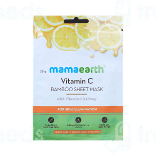 Mamaearth Vitamin C Bamboo Sheet Mask 25gm