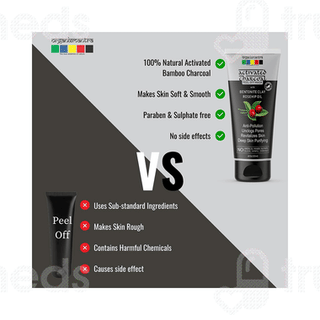 Organixmantra Activated Charcoal Peel Off Mask 120ml
