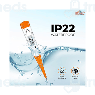 Mcp Ip22 Orange Flexible Tip Waterproof Digital Thermometer 1