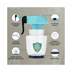 Crescent Delux Medium Ice Blue Facial Steam Inhaler Vaporizer 1