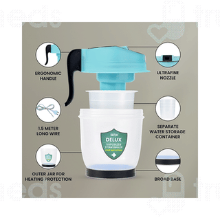 Crescent Delux Medium Ice Blue Facial Steam Inhaler Vaporizer 1