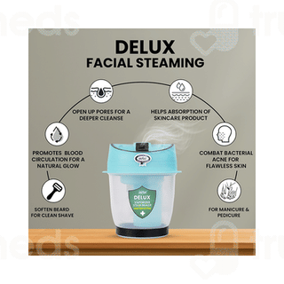 Crescent Delux Medium Ice Blue Facial Steam Inhaler Vaporizer 1