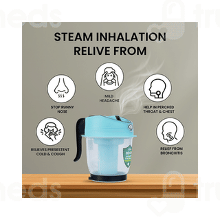Crescent Delux Medium Ice Blue Facial Steam Inhaler Vaporizer 1