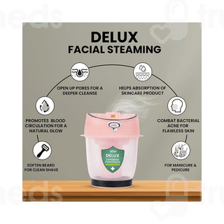 Crescent Delux Medium Pink Facial Steamer Vaporizer 1