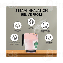 Crescent Delux Medium Pink Facial Steamer Vaporizer 1