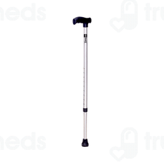 Be Safe Forever Height Adjustable Grey Steel Adult Walking Cane Support Stick 1