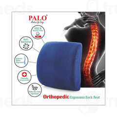 Palo Orthopedic Blue Ergonomic Back Rest 1