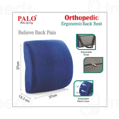 Palo Orthopedic Blue Ergonomic Back Rest 1