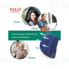 Palo Orthopedic Blue Ergonomic Back Rest 1