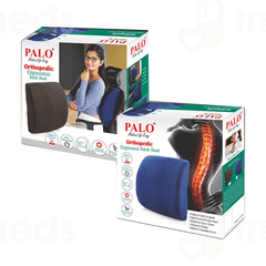 Palo Orthopedic Blue Ergonomic Back Rest 1