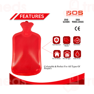 Bos Medicare Surgical Rubber Red Hot Water Bag 1