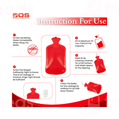Bos Medicare Surgical Rubber Red Hot Water Bag 1