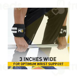 Muscleblaze Black & White Wrist Support 2