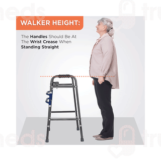 Vissco 0934 Adjustable Medipedic Double Bar Universal Grey Walker 1