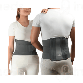 K Squarians Contoured Lumbar Sacral Small Grey Belt 1