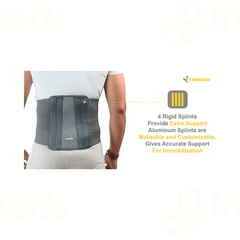 K Squarians Contoured Lumbar Sacral Small Grey Belt 1