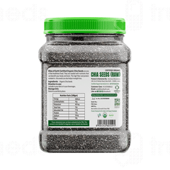 Bliss Of Earth Certified Organic Raw Chia Seeds 600gm