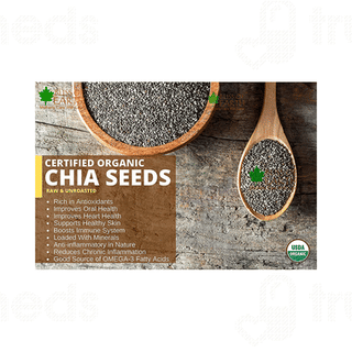 Bliss Of Earth Certified Organic Raw Chia Seeds 600gm