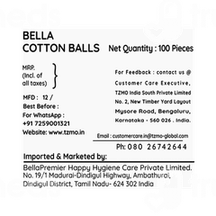 Bella Cotton Balls 100