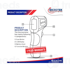 Microtek It 1520 Non Contact Infrared Thermometer 1