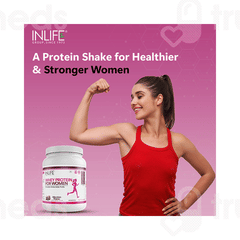 Inlife Whey Protein For Women Chocolate Flavour 500gm